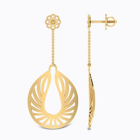 Flaming Drop Earrings