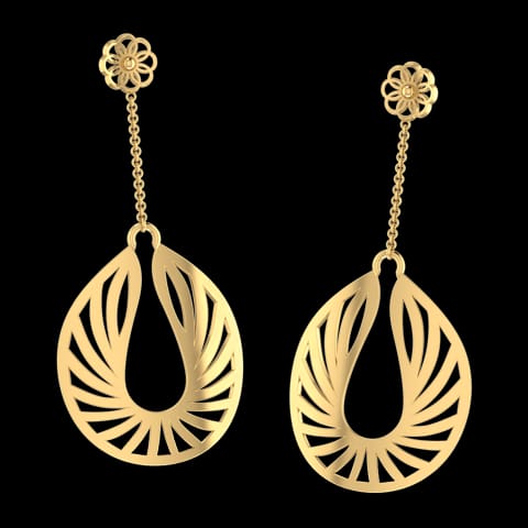 Flaming Drop Earrings