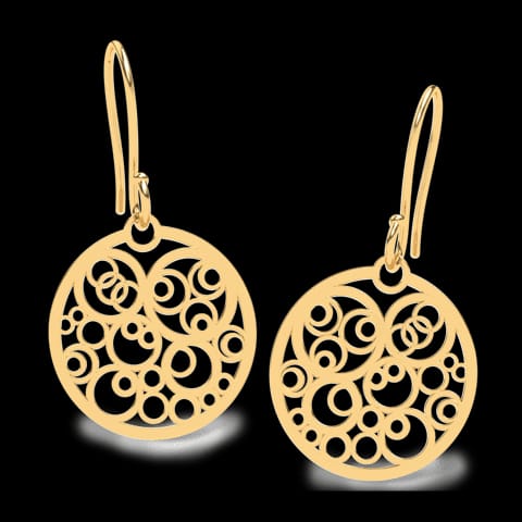 Polka Dots Circular Earrings Polka Dots Circular Earrings