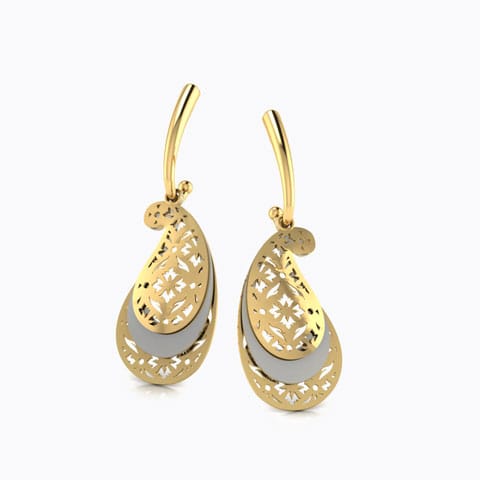 Paisley Veneer Drop Earrings