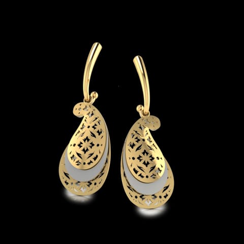 Paisley Veneer Drop Earrings