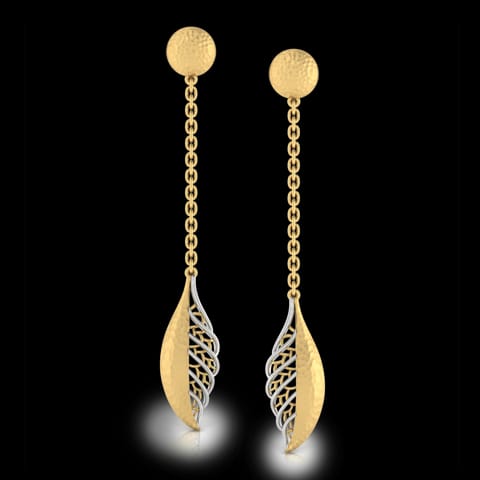 Aine Hammered Drop Earrings