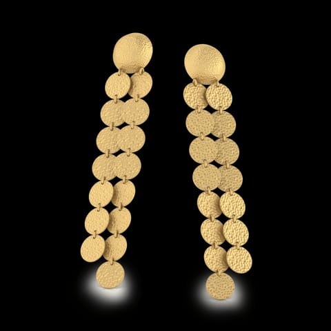 Clarinda Hammered Drop Earrings