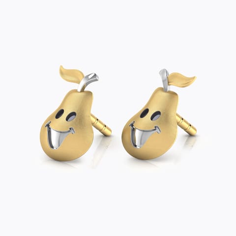 Happy Pear Stud Earrings