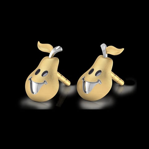 Happy Pear Stud Earrings