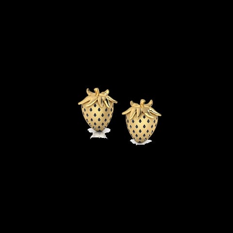 Strawberry Shortcake Kids' Gold Earrings