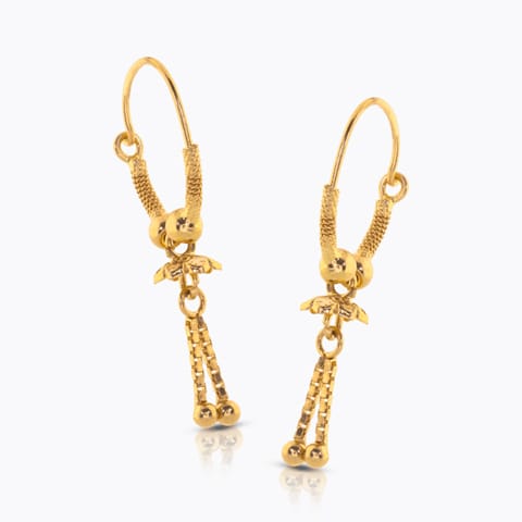 Chetsi Beaded Gold Hoop Earrings Chetsi Beaded Gold Hoop Earrings