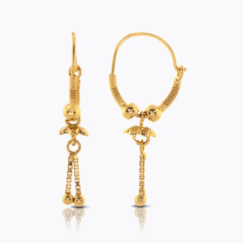 Chetsi Beaded Gold Hoop Earrings Chetsi Beaded Gold Hoop Earrings