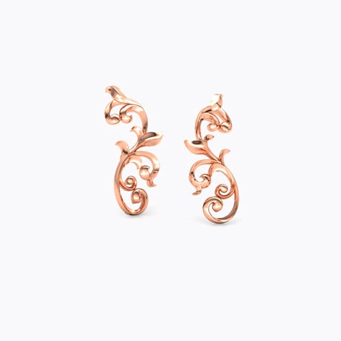 Curved Filigree Gold Ear Cuffs Curved Filigree Gold Ear Cuffs