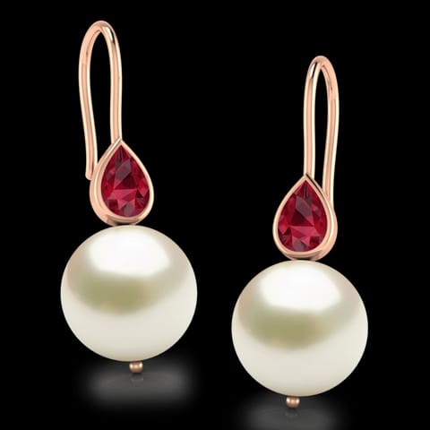 Pearl Pear Drop Earrings