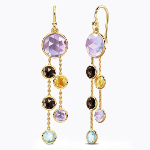 Sway Gemstone Drop Earrings