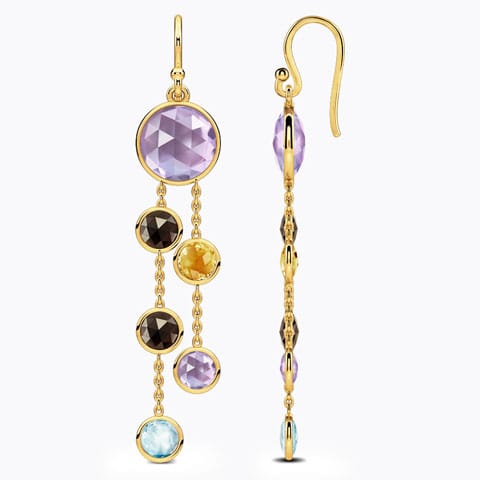 Sway Gemstone Drop Earrings