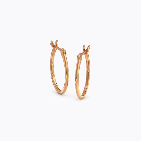 Sleek Gold Hoop Earrings Sleek Gold Hoop Earrings