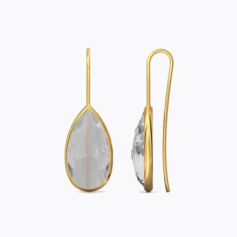 Quartz Gemstone Drop Earrings