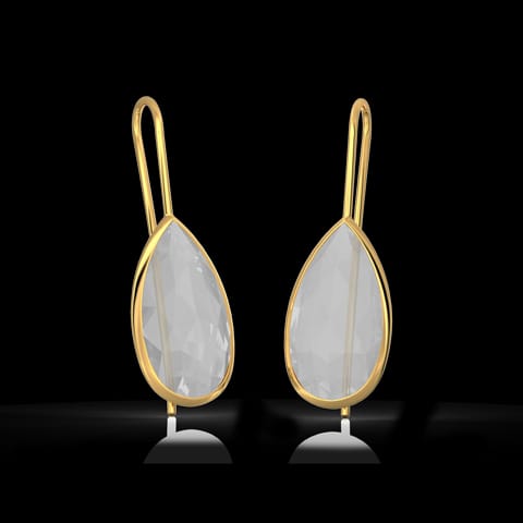 Quartz Gemstone Drop Earrings
