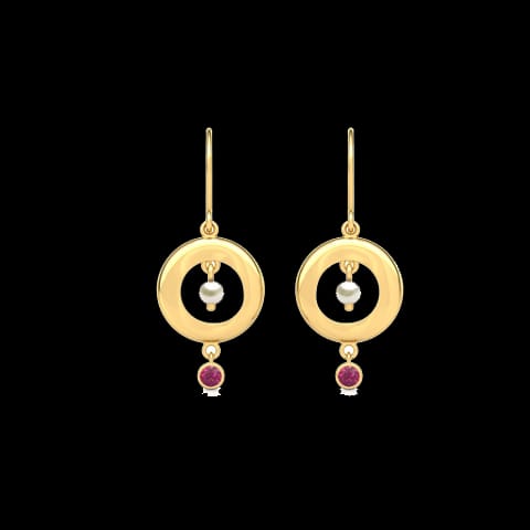 Elsa Encircle Gemstone Drop Earrings Elsa Encircle Gemstone Drop Earrings