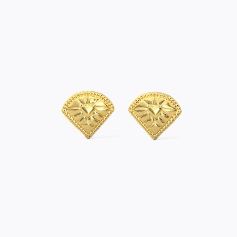 Kiara Classic Gold Stud Earrings