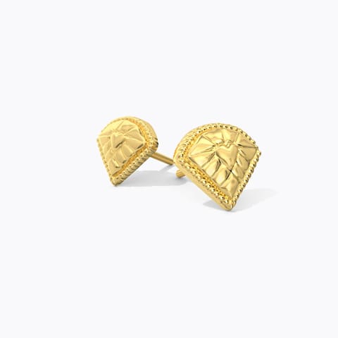Kiara Classic Gold Stud Earrings