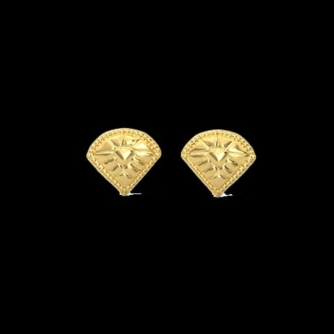Kiara Classic Gold Stud Earrings