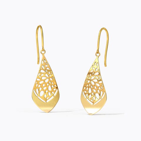 Plume Cutout Drop Earrings
