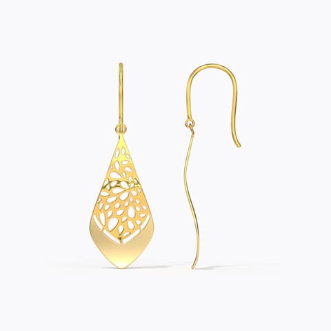 Plume Cutout Drop Earrings