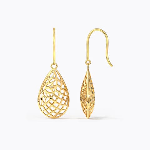 Quill Cutout Drop Earrings