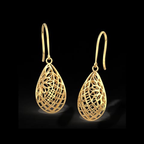 Quill Cutout Drop Earrings