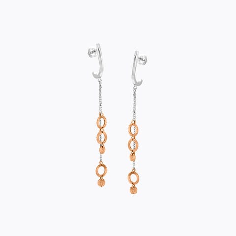 Ultimate Orb Platinum Drop Earrings