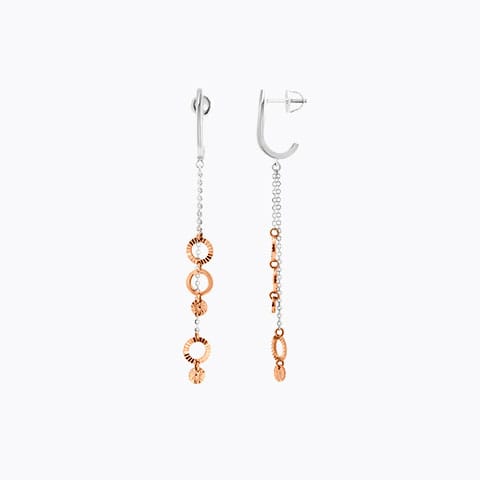 Ultimate Orb Platinum Drop Earrings