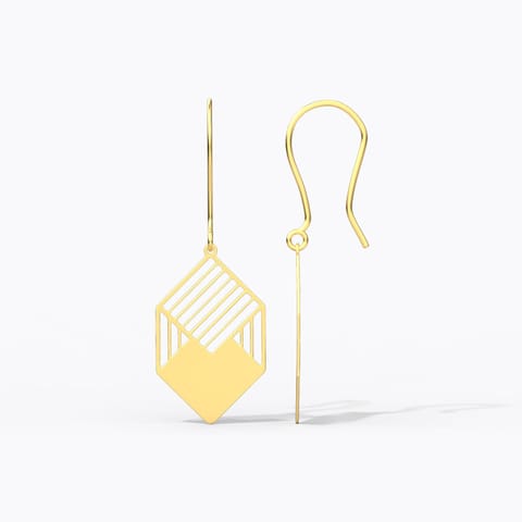 Kia Cutout Gold Drop Earrings Kia Cutout Gold Drop Earrings