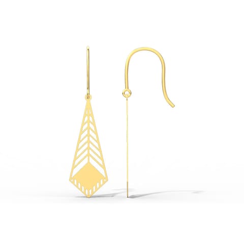 Heidi Cutout Gold Drop Earrings Heidi Cutout Gold Drop Earrings
