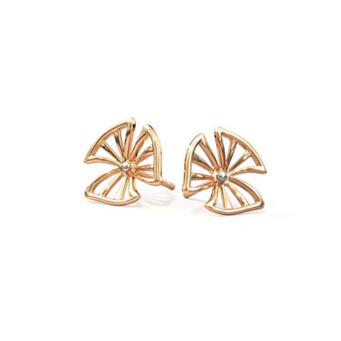 Petite Petal Gold Stud Earrings Petite Petal Gold Stud Earrings