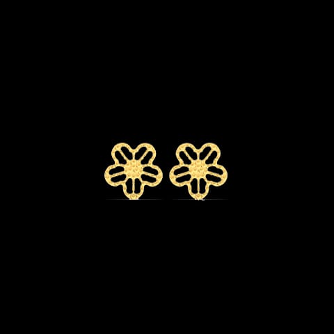 Jazzy Blossom Gold Stud Earrings Jazzy Blossom Gold Stud Earrings