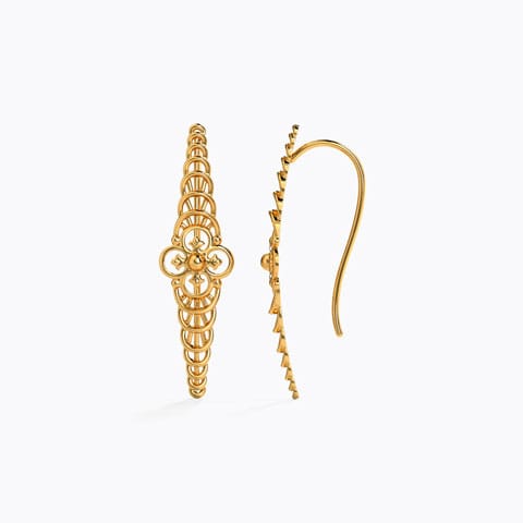 Yuvika Gold Drop Earrings