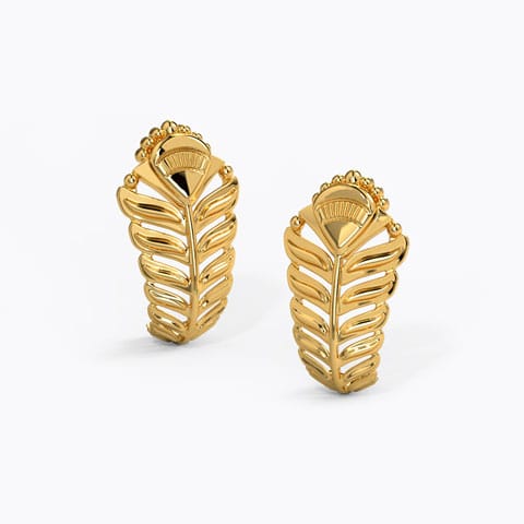 Shravya Gold Hoop Earrings