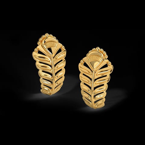 Shravya Gold Hoop Earrings