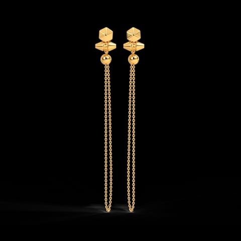 Hina Gold Drop Earrings Hina Gold Drop Earrings