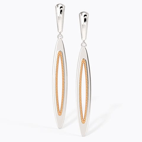 Sleek Marquise Drop Earrings
