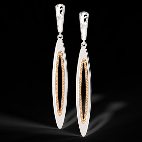 Sleek Marquise Drop Earrings