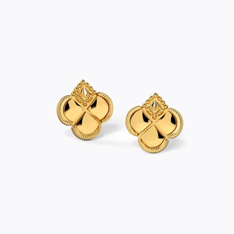 Mayuri Gold Stud Earrings