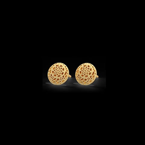 Baroque Cutout Gold Stud Earrings Baroque Cutout Gold Stud Earrings