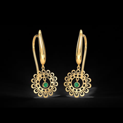 Kiara Cutout Drop Earrings