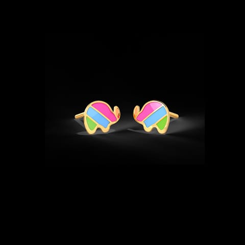 Rainbow Elephant Earring Rainbow Elephant Earring