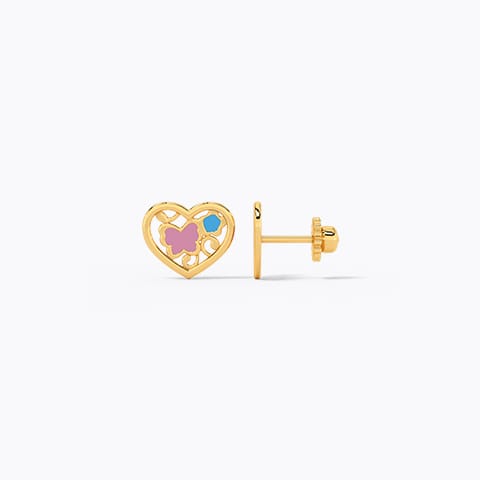 Gold Heart Earring Gold Heart Earring