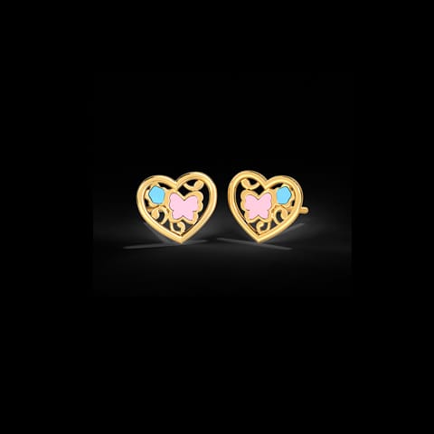 Gold Heart Earring Gold Heart Earring