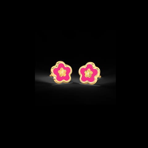 Pink Flower Stud Earring Pink Flower Stud Earring