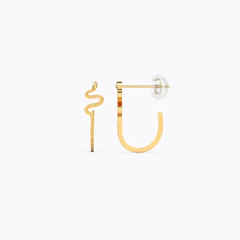 Serpent Gold Hoop Earrings Serpent Gold Hoop Earrings
