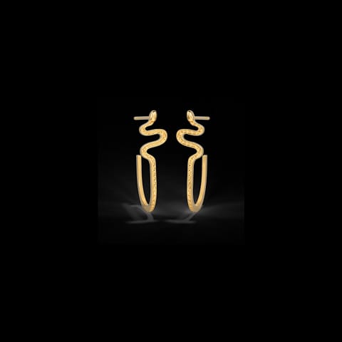 Serpent Gold Hoop Earrings Serpent Gold Hoop Earrings