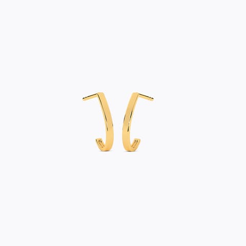 Gold Earrings 14 Karat Yellow Gold Forever Gold Hoop Earrings