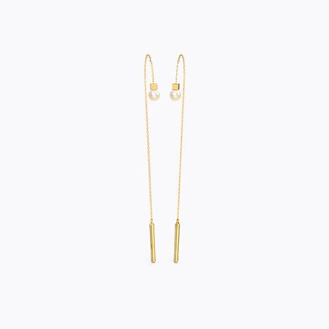 Evergreen Pearl Sui Dhaga Earrings Evergreen Pearl Sui Dhaga Earrings